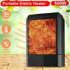 Abs Mini Black Ceramic Electric Heater Home Office Heating Fan Small   Quiet Us
