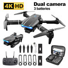 2025 New Rc Drone Pro Fpv With 4k Hd Wifi Camera Foldable Quadcopter 3 Batteries