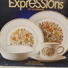 Vintage Corelle Expressions Dish Set Indian Summer 20-piece Nos  2020-12 Floral 