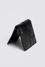 Men s Black Bifold Wallet Rfid Blocking Vegan Leather 8 Card Slots Slim