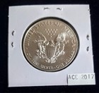 2017 American Silver Eagle Bu Coin 1 Oz  1 Dollar Uncirculated  Brilliant Mint
