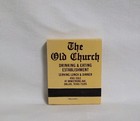 Vintage The Old Church Restaurant Bar Matchbook Dallas Texas Advertising Full