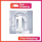 Aocean 4 Inch White Wood Numbers Unfinished Wood Number For Wall Decorative Stan