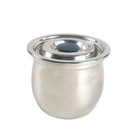 Airtight 34oz Stainless Steel Coffee Canister  Dry Food Grain Kitchen Storage