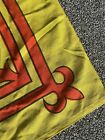 Antique Scottish Rampart Flag  Royal Standard Scotland Old Painted 6ft X 3ft