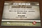 Topps 2017 The Walking Dead Season 6 Walker Relic Card Wardrobe Costume