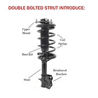 Fcs Pack Of 2 Front Complete Strut And Coil Springs For 2007-2009 Saturn Aura
