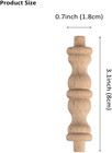 20 Pack Wooden Baluster Spindles 3 1 Inch Unfinished Decorative Wood Craft Spind