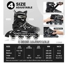 Girls Inline Skates 2pm Sports Vinal  Adjustable Flashing