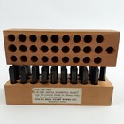 Vintage Young Bros 28 Ct Metal Stamping Type Ii Letters Grade A Heavy Duty 1 8 