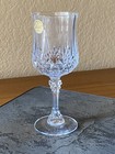 Set Of Four Cristal D arques Longchamp Clear 7 1 2 Oz Wine Glasses 7  High New