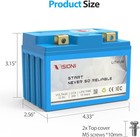 Vision Lithium Motorcycle Battery Ytx4l-bs   Ytx5l-bs  Terminal  -    Blue