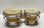 Gp Percussion Natural Wood Finish Percussion Bongo Drum Set