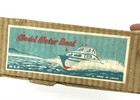 Vintage M s k Model Motor Boat Wood Electric Toy Boat Made In Japan