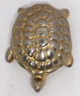 Vintage Avon Gold Tone Turtle  candid  Solid Perfume Compact Case Box