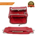 Genuine Leather Cigarette And Lighter Case With Twist Clasp