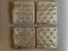  4  Frank Lloyd Wright Related 100 Y o Luxfer 4  X 4  Tiles - Raindrop Pattern