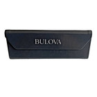 Bulova Faux Leather Glasses Case With Magnetic Closure Gray