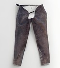 Barnstable Brown Leather Suede Riding Chaps Full Leg Zip Western Cowboy Large