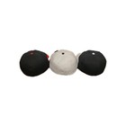 Premium Fitted Flat Bill Baseball Hat Blank Solid Color Structured Cap All Sizes