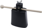 4 Inch Steel Cowbell With Handle And Stick  Drum Set Mountable  Noise Maker For