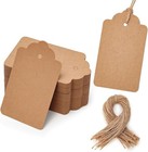 100pcs Gift Tags With String Attached  1 7 X 2 8 Inch Kraft Paper Hang Tags F   