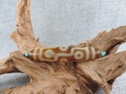 Ancient Tibetan Old Agate Dzi Bead Amulet For Pendant Energy 9 Eyes Gzi Bead F15