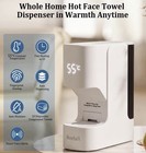 Livefull Towel Warmer 55  c Auto Dispense Voice Alerts 20ct White black