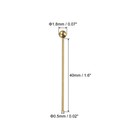 200pcs Gold Plated Ball Head Pins 40mm Wire Head Pins Brass 24 Gauge