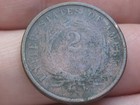 1868 U s  Two 2 Cent Piece- Vg Details