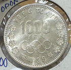 Japan 1964   925 Silver 1000 Yen  olympics   Showa  Bu