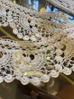 Estate Antique Lace Some French Fancy Ecru Vintage Scrumdelicious  2pc 136   