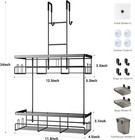 Over The Door Shower Caddy Hanging  Black Rustproof Shower Organizer Over The Do