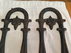 Vintage antique  Cast Iron Salvage Heavy Posts Fence Garden Wall Decor 32  Video