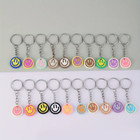 Smiley Face Keychain Cute Emoji Pendant Key Ring Gift Fun Phone Accessory Toy