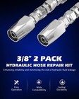 2 Hydraulic Hose Repair Kits - 3 8 Id 2-wire Hose Reusable Field Repair Fitting