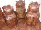 See No  Hear No  Speak No Evil Monkey Wood Carved Mcm  Bahama Folk Art 8  As Is