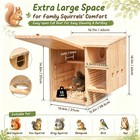 Extra Large Squirrel House For Outside  Wooden Squirrel Nesting Box