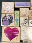 Lot Of 40  Vintage 90 s Mixed Wooden Rubber Stamps- Various Occasions   Holidays