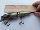 Vintage Fishing Lure C C B Co  Garret Ind Wood  Jointed Crankbait Pikie Rare