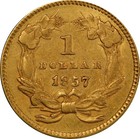 1857 Au53 Indian Princess Gold Dollar Pcgs 37951401