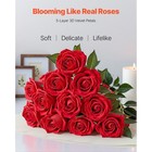 Artificial Flowers 500 Pcs Real Looking Red Foam Fake Roses Bulk Faux Bridal