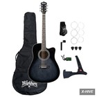 Wa90ce Acoustic-electric Guitar Kit     Dreadnought Cutaway built-in Tuner okoum