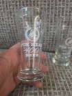 Vtg Lot X4 Fox Head  400  Beer Pilsner Glass Waukesha Wisconsin Wi Bar Tavern 