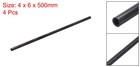 4 Pcs 4mm X 6mm X 500mm Carbon Fiber Tube Pultruded Carbon Fiber Tubing