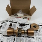 Antique Corbin Crestline Signet Cylindrical Lock Set - Brass Passage Door Knobs