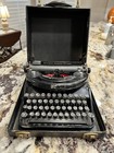 Vintage 1930s Remington Noiseless Portable Typewriter With Case       