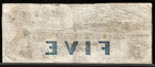 Jan 1853 Boston Massachusetts Cochituate Bank  5 Dollar Obsolete Banknote Note