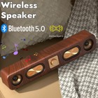 Bluetooth Soundbar Speaker Wireless Stereo Bass Tv Pc Home Theater Vintage Us