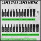 26-piece Hex Head Allen Wrench Drill Bit Set  1 4hex Shank Quick Change